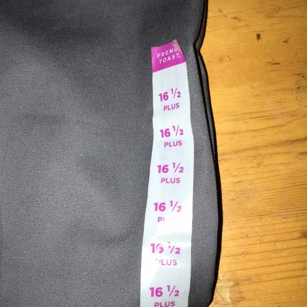 French Toast Girls Gray Pants 16.5 Plus Bootcut - Picture 3 of 7